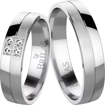 Prsten Karina White Briliant - snubní prsteny z bílého zlata