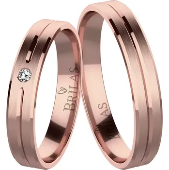 Prsten Naomi Red - snubní prsteny z červeného zlata