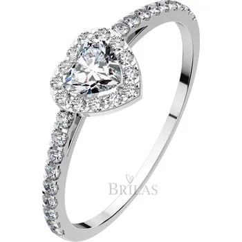 Prsten Héra White - prsten ve tvaru srdce z bílého zlata