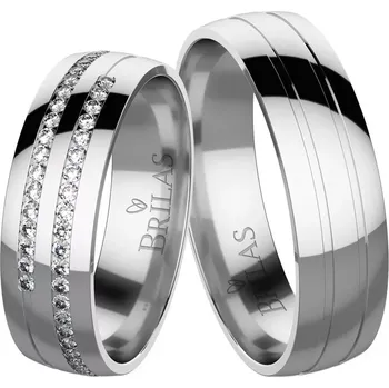 Prsten Brunella White - snubní prsteny z bílého zlata