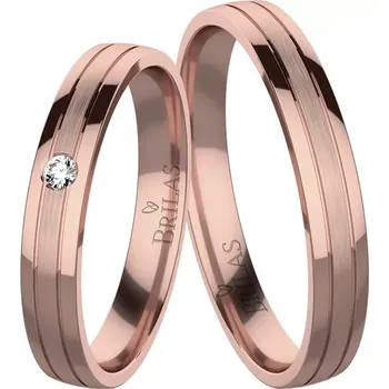Prsten Zita Red - snubní prsteny z červeného zlata