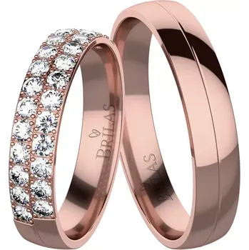 Prsten Karin Red - snubní prsteny z červeného zlata