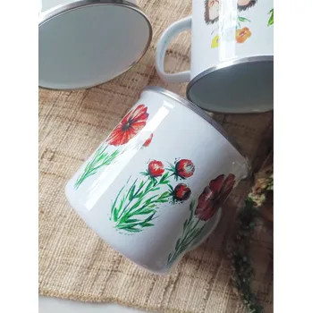 Plecháček - Červené květy - 330 ml Objem: 450 ml