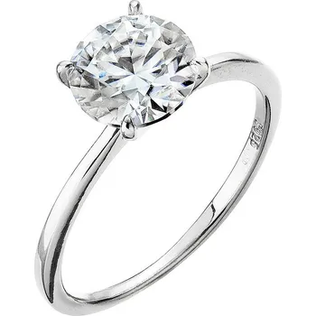 Prsten EVOLUTION GROUP CZ Stříbrný prsten ELEN moissanite - velikost 59 - 15M00004