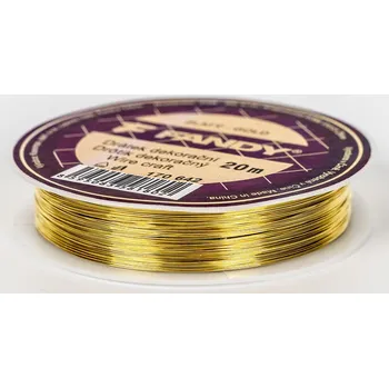 FANDY Drátek dekorační 20 m zlatý