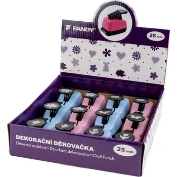 Děrovačka FANDY Děrovačka dekorační 25mm set B