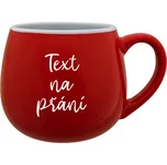 TEXT NA PŘÁNÍ - červený keramický hrníček 300 ml