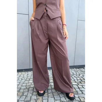 Dámské kalhoty Dámské kalhoty HUGO Horesa 50544107 hnědé Velikost: 36