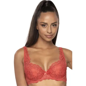 Podprsenka Polstrovaná krajková podprsenka Carmela - cihlová Mat, 75E i240_204098_2:75E