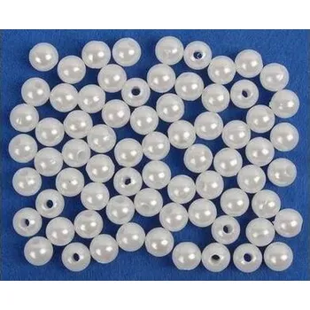 Dětské navlékací korálky FANDY Korálky 8 mm bílé