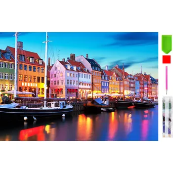 Real Home Diamantové vyšívání - vzor město 5D 138