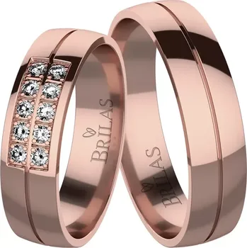 Prsten Simonetta Red - snubní prsteny z červeného zlata