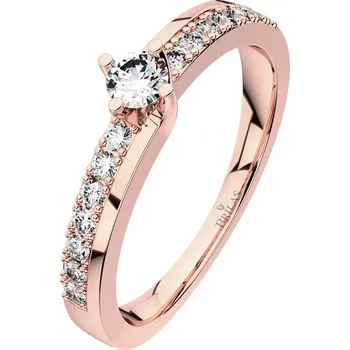 Prsten Petronela Red - špičkový zásnubní prsten z růžového zlata