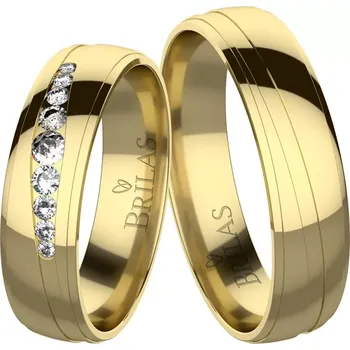 Prsten Lajla Gold - snubní prsteny ze žlutého zlata