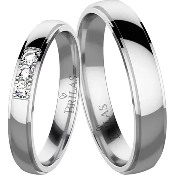 Prsten Angelika 3 White - snubní prsteny z bílého zlata