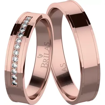 Prsten Saskia Red - snubní prsteny z červeného zlata