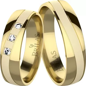 Prsten Violeta Gold - snubní prsteny ze žlutého zlata