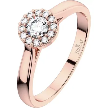 Prsten Jasněnka Princess Red - zásnubní prsten z růžového zlata