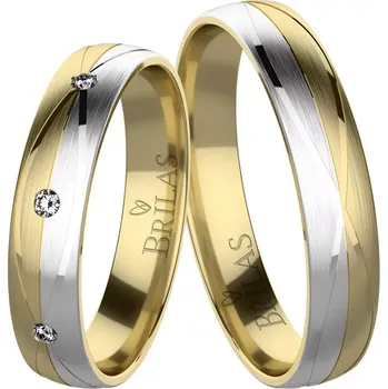 Prsten Brenda Colour GW - prsteny v kombinaci bílého a žlutého zlata