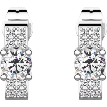 Náušnice Slavěna - stříbrné náušnice se zirkony