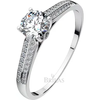 Šperk Harmonia WW Safír - zásnubní prsten z bílého zlata se safíry