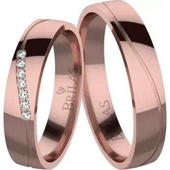 Prsten Afra Red - snubní prsteny z červeného zlata