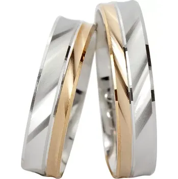 Prsten Jasmine Colour RW - snubní prsteny z bílého a červeného zlata