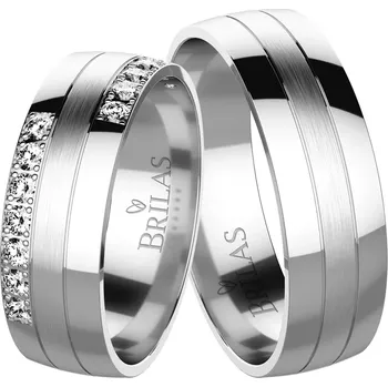 Prsten Trojan White - snubní prsteny z bílého zlata