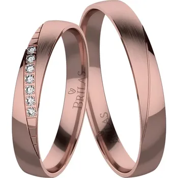 Prsten Božena Red - snubní prsteny z červeného zlata