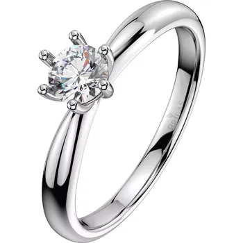 Prsten Zurina WW Safír - zásnubní prsten z bílého zlata