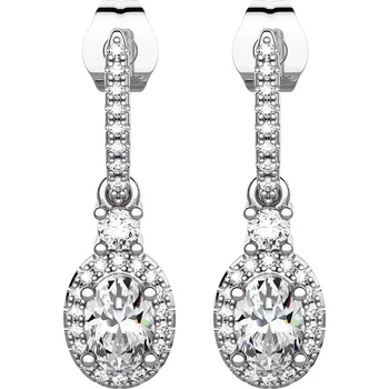 Náušnice Onida - stříbrné náušnice se zirkony