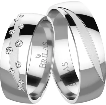 Prsten Geno WW White - snubní prsteny z bílého zlata