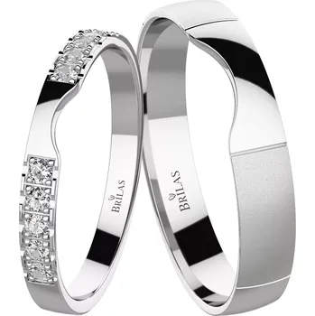 Prsten Nivara White - snubní prsteny z bílého zlata