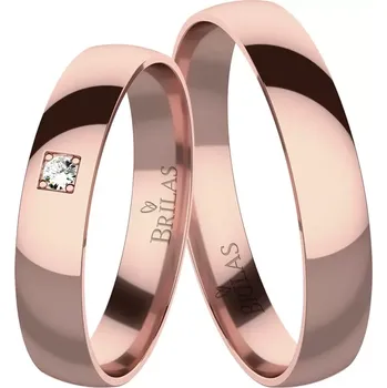 Prsten Mira Red Diamond - snubní prsteny z červeného zlata