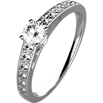 Prsten Milena White Briliant - zásnubní prsten z bílého zlata