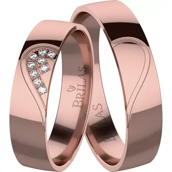 Prsten Fobos Red - snubní prsteny z červeného zlata