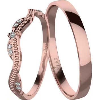 Prsten Madana Red - snubní prsteny z červeného zlata