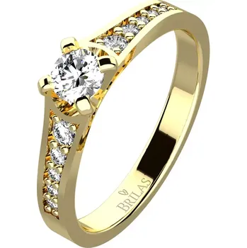 Prsten Patricie Gold - zlatý prsten zdobený kamínky