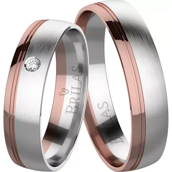 Prsten Severina Colour RW - pěkné svatební prstýnky ze zlata