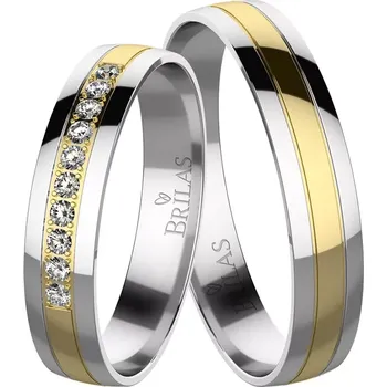Prsten Dragana Colour GW - snubní prsteny ze žlutého a bílého zlata