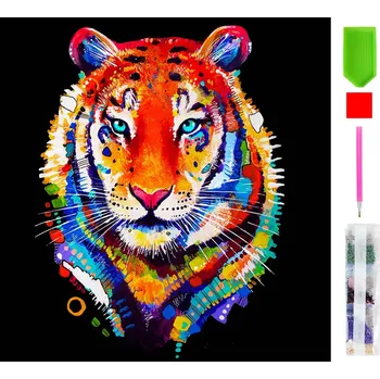 Real Home Diamantové vyšívání - vzor lva 5D 52