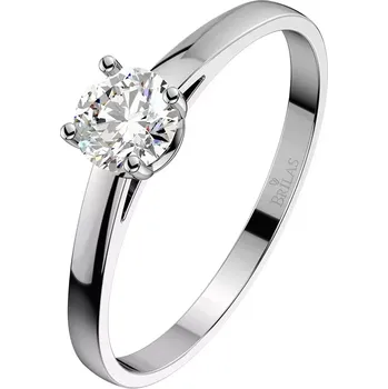 Prsten Marcelka WW Safír - zásnubní prsten z bílého zlata se safírem