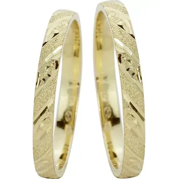 Prsten Virginia - zlaté snubní prsteny s rytinou