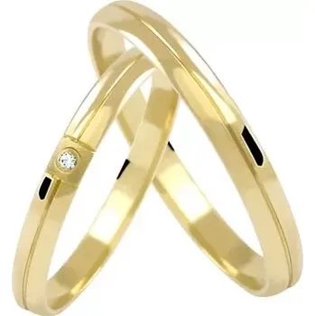 Prsten Honora Gold - jemné snubní prstýnky ze žlutého zlata