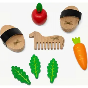 Dřevěná hračka Dřevěný set pro krmení a péči o koně By Astrup - Hobby Horse