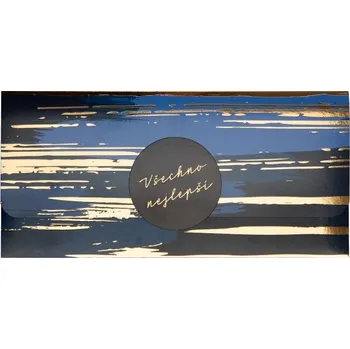 Albi Magnetická kapsa na peníze - Zlato-modrý motiv