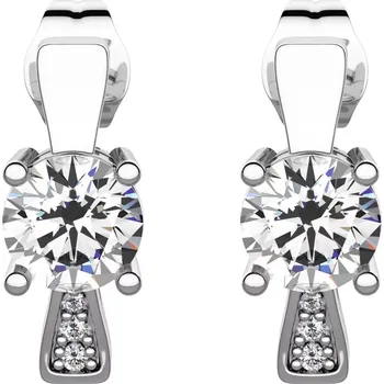 Náušnice Lucretia - stříbrné náušnice se zirkony