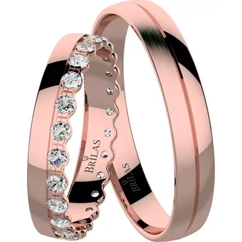 Prsten Fiera Red - snubní prsteny z červeného zlata