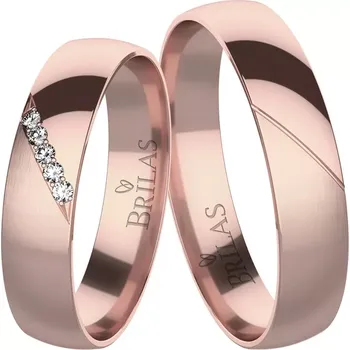 Prsten Clara Red - snubní prsteny z červeného zlata