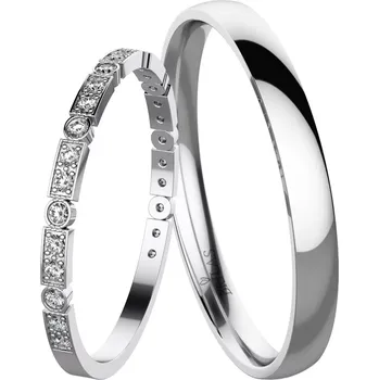 Prsten Safa White - snubní prsteny z bílého zlata